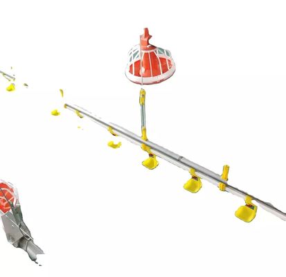 Ligne d'alimentation de volaille de tuyau galvanisée par machine d'élevage de volaille de Dia.25mm