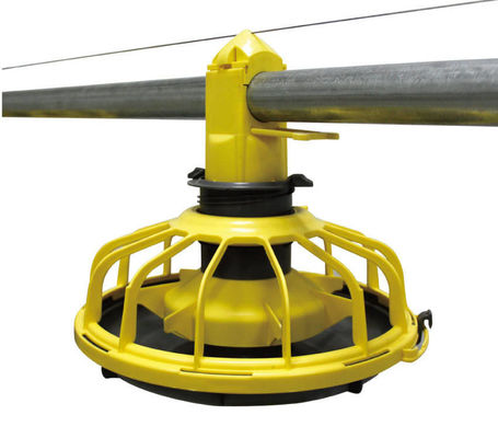 Ligne d'alimentation en plastique de volaille d'équipement de ferme de volaille garantie de 1 an