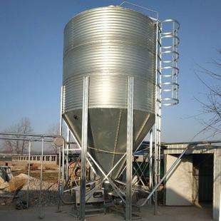 Silo de stockage de grain galvanisé par bacs d'alimentation agricole d'élevage
