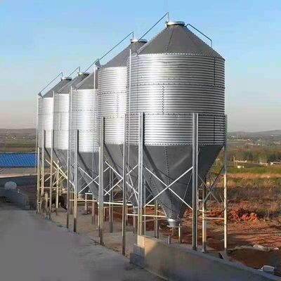 Silo de stockage de grain galvanisé par bacs d'alimentation agricole d'élevage